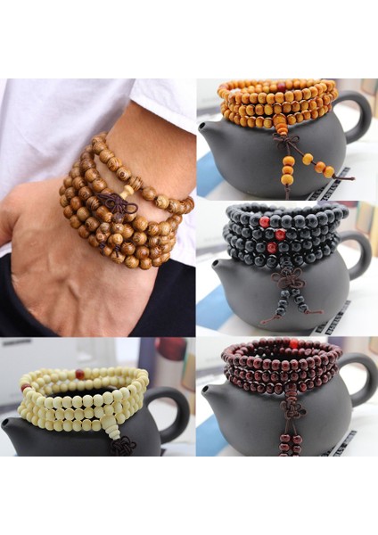 No.6 Boyutu 9 Stil 6mm Doğal Sandal Ağacı Budist Buddha Ahşap Dua Boncuğu Siyah Ebano Cinsiyetsiz Erkek Bilezikleri ve Kadınlar Için Bilezikler (Yurt Dışından) fiyatları