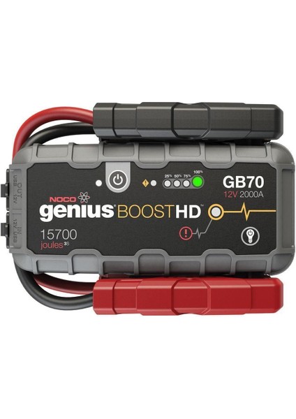 Genius GB70 12V 2000AMP Ultrasafe Lityum Akü Takviye + Powerbank + LED Lamba
