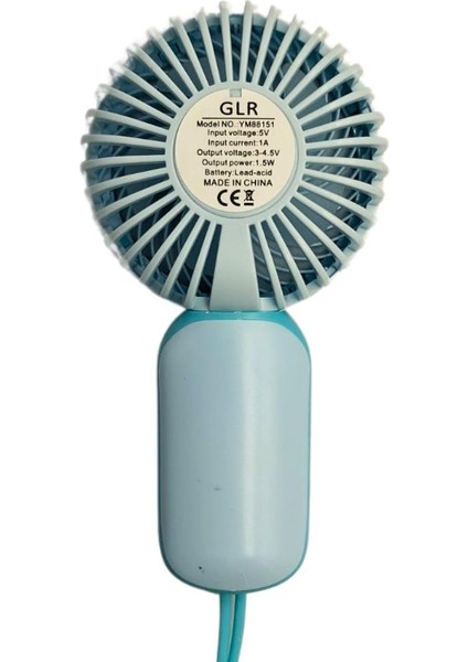 Mini El Fanı Taşınabilir Serinletici Şarjlı Vantilatör Tek Kademeli Hız ayarı YM88151