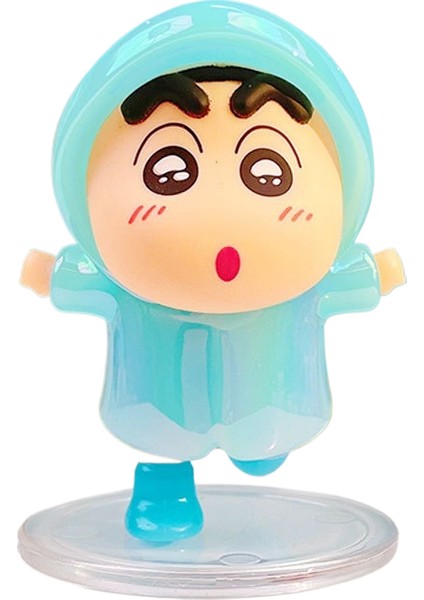 Pastel Boya Xiao Xin Araba Araba Ortasında Dekoratif Küçük Süsler Karikatür Ev Masaüstü Sallayarak Oyuncak El Yapımı (Yurt Dışından)