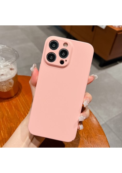 iPhone 13 Pro Pc Telefon Kılıfı Için Ka Kaplamalı Ten Temaslı Koruyucu Telefon Kapağı-Pembe (Yurt Dışından)