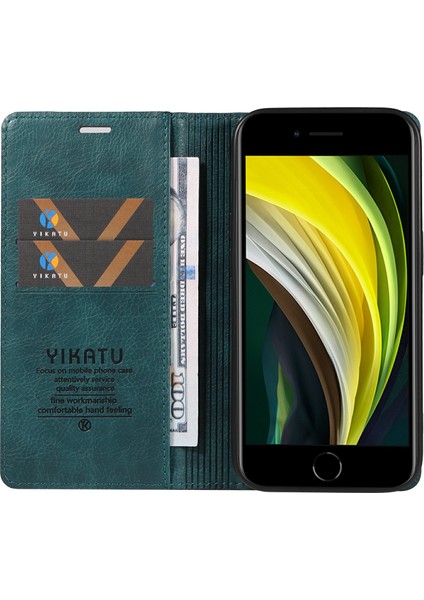 iPhone 7/8 Için Litchi Doku-Mavi Deri Telefon Kılıfı (Yurt Dışından) fiyatları