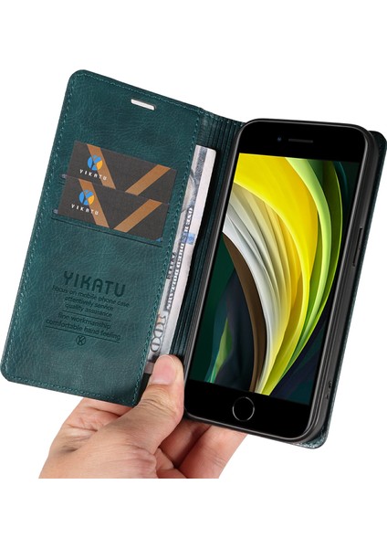 iPhone 7/8 Için Litchi Doku-Mavi Deri Telefon Kılıfı (Yurt Dışından) indirimleri