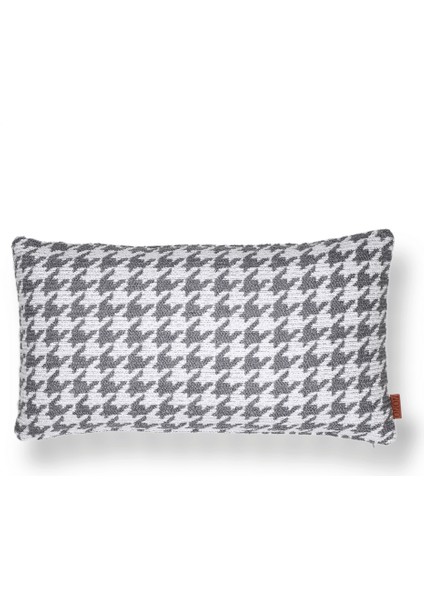 Baby Bukle Kazayağı Desenli 35*65 Kırlent Gri