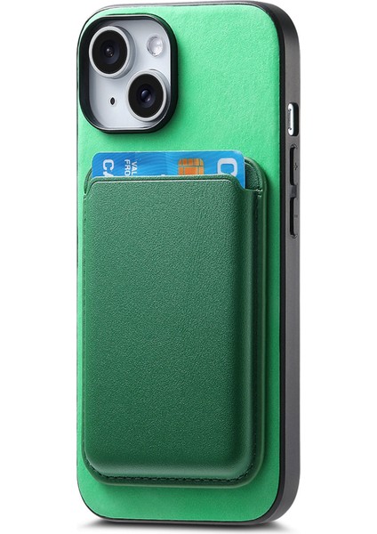 iPhone 14 Kılıf Magsafe Çıkarılabilir Kart Çantası Telefon Kılıfı-Yeşil (Yurt Dışından) fiyatları