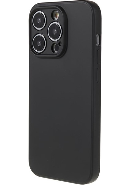 Wanlonfeng Rb2 Serisi iPhone 15 Pro Max Darbeye Dayanıklı Kılıf Tpu Telefon Kapağı Ekran Filmi-Siyah (Yurt Dışından)