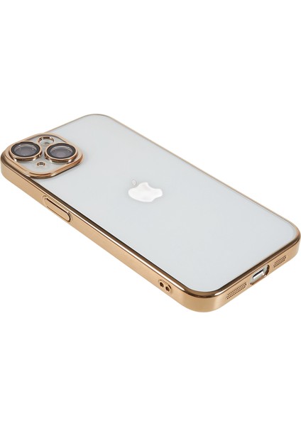 X-Level Tpu + Pc Kılıf iPhone 13 Galvanik Kapak Kamera Lens Filmi Entegre Telefon Kılıfı-Altın (Yurt Dışından) indirimleri