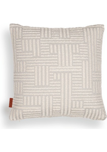 Abby Bukle Etro Desen 45*45 Kırlent Krem