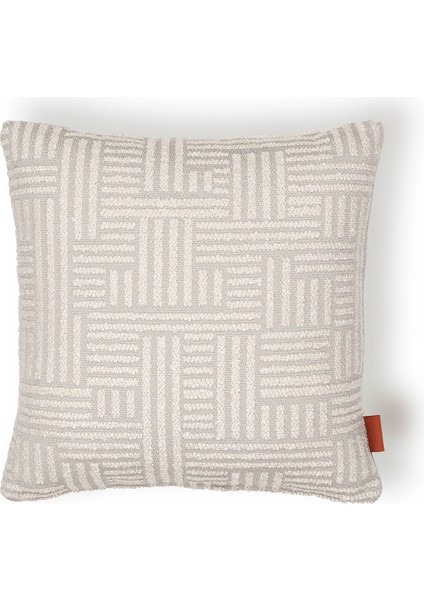 Abby Bukle Etro Desen 45*45 Kırlent Krem
