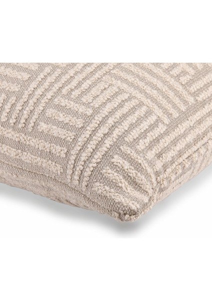 Abby Bukle Etro Desen 45*45 Kırlent Krem