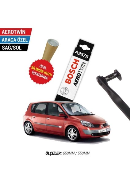 Renault Scenic Silecek Seti (2003-2005) Aerotwin A957S