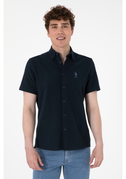 Erkek Lacivert Gömlek Örme 50300367-VR033