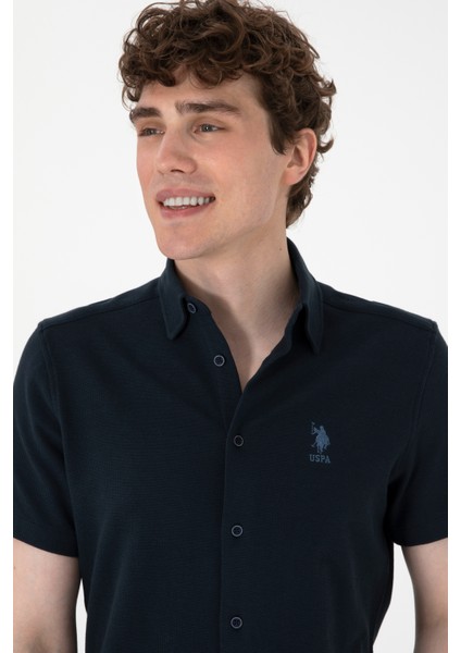 Erkek Lacivert Gömlek Örme 50300367-VR033 fiyatları