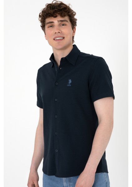 Erkek Lacivert Gömlek Örme 50300367-VR033 modelleri