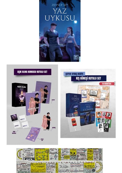 Yaz Uykusu (Ciltli) + Aşık Olma Korkusu (Ciltli Kutulu) + Kış Güneşi (Ciltli Kutulu) 3 Kitap Set