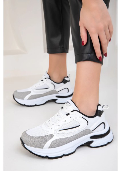 Texa Ortopedik Kadın Spor Ayakkabı Sneakers - Beyaz Siyah fırsatları