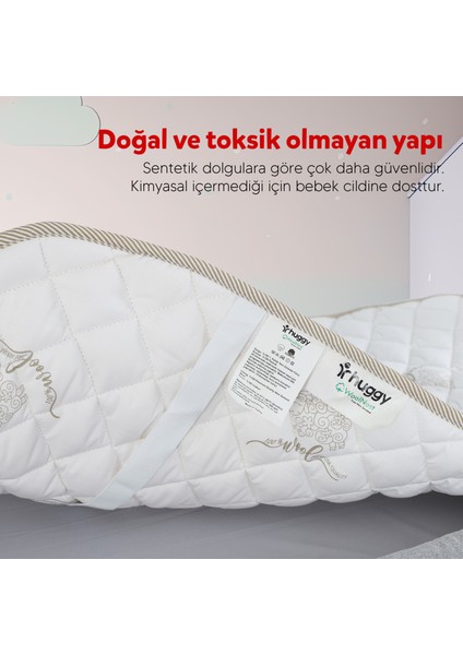 Zelanda Kuzu Yünü Pamuk Kumaş 50 x 90 Bebek Yatak Pedi