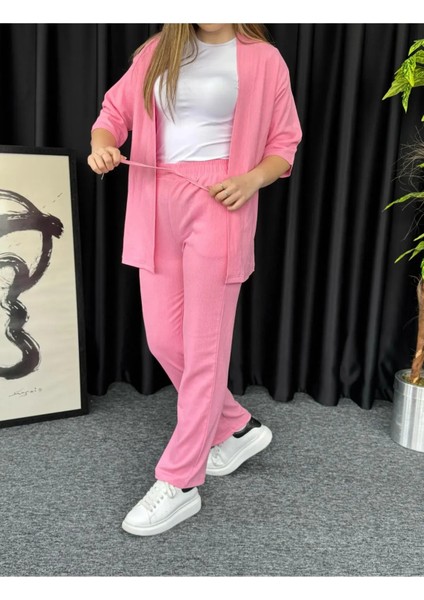 Kadın Pembe Kimono Bürümcük Alt Üst Takım fiyatları