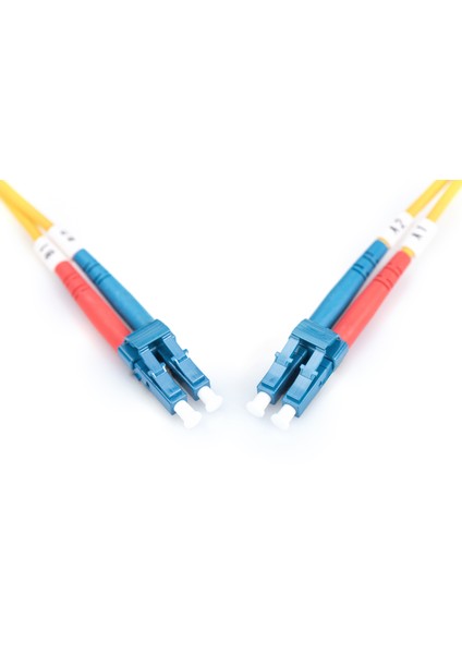 Digitus DK-2933-01 1 mt Lc-Lc 09/125 Singlemode Duplex Fiber Patch Kablo