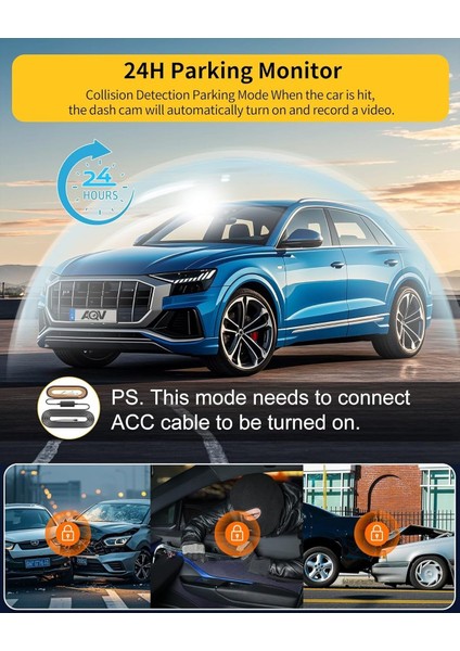 Dash Cam 4k/2k + 1080P 3 Lensli Araç Kamerası modelleri