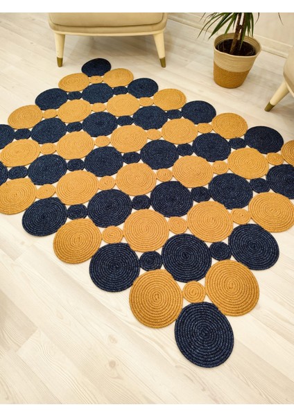 Jüt Hasır Görünümlü Desenli Modern El Örgüsü Dikdörtgen Halı Kilim fiyatları