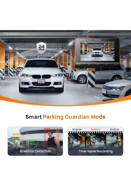 A810-2 4K Dash Cam, Çift Hdr Ön ve Arka Kamera, Dahili Gps ve Akıllı Park Koruma modelleri