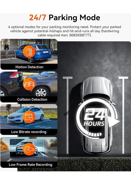 N2X 2.7k Dash Cam Ön ve Iç Kamera, 5g Wifi, Starvıs 2 Gece Görüşü, Gps, 24/7 Park Izleme