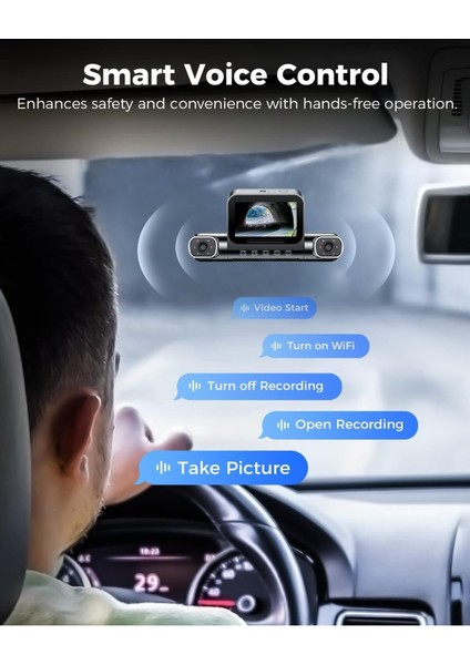 M660 4K 360° Dash Cam, 4 Kanal, 128GB Emmc, 5g Wifi, Gps, Gece Görüşü Uyumlu