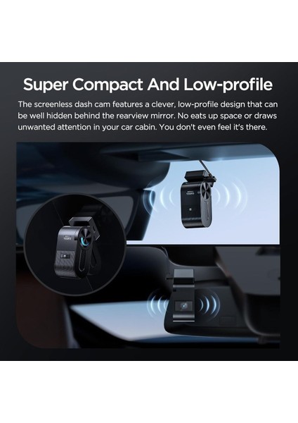 Vs1 2k Mini Dash Cam, Starvis 2, 32GB Sd Kart, 5ghz Wi-Fi, Voice Control, Gps, Hdr, Park Izleme indirimleri