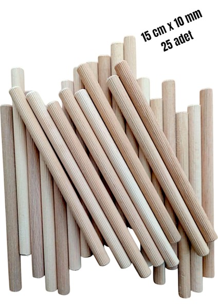 Ahşap Kavale Çıta Çubuk Kavela Pürüzsüz Fırınlı Kayın 10 mm