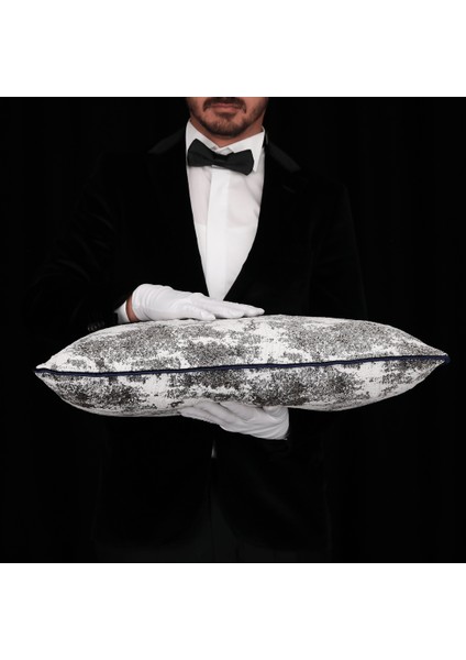 Vicente Luxury Viskon Şönil 35*65 Biyeli Kırlent Çok Renkli