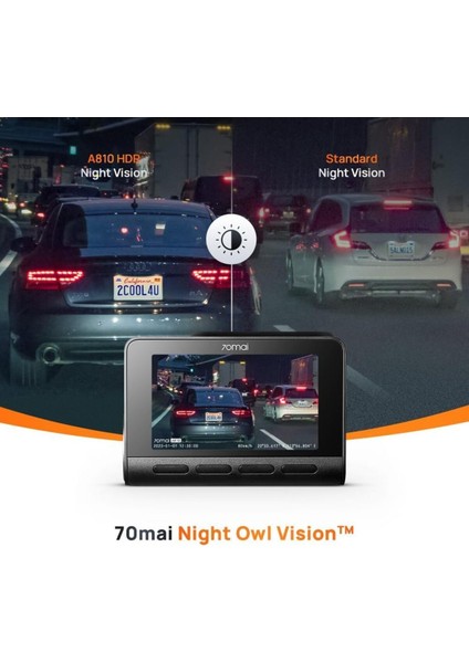 4K Dash Cam A810-2 Set, Sony Starvis 2 IMX678, Dual Hdr Ön ve Arka Kamera, Gps, Gece Görüşü fiyatları