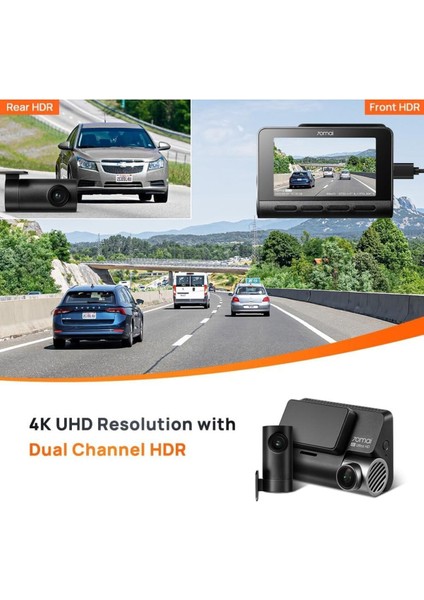 4K Dash Cam A810-2 Set, Sony Starvis 2 IMX678, Dual Hdr Ön ve Arka Kamera, Gps, Gece Görüşü indirimleri