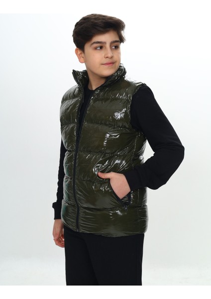 Erkek Çocuk Parlak Görünümlü Şişme Yelek