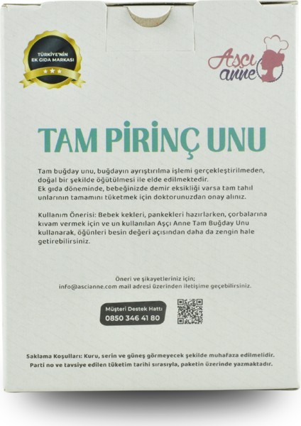Tam Pirinç Unu 6+Ay 250 gr fırsatları