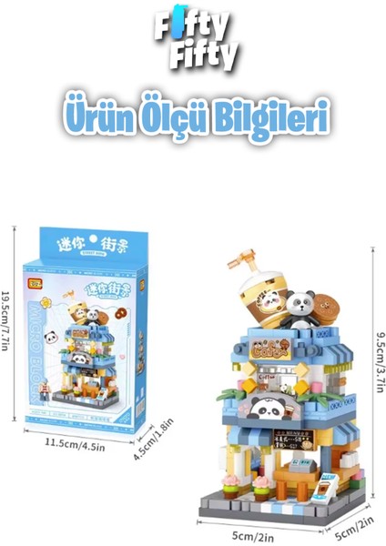 Loz Micro Block Serisi Kahve Dükkanı 400 Parça Oyuncak Yapım Seti FFLZ-8814 fiyatları