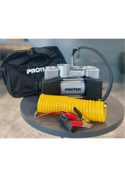 PR265 Çift Pistonlu 12V 150PSI Lastik Şişirme Kompresörü