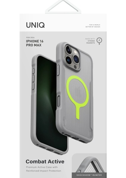 Iphone 16 Pro Max Kılıf Combat Active Üç Katmanlı Magsafe Özellikli (Magclick™) Koruyucu Kapak fırsatları