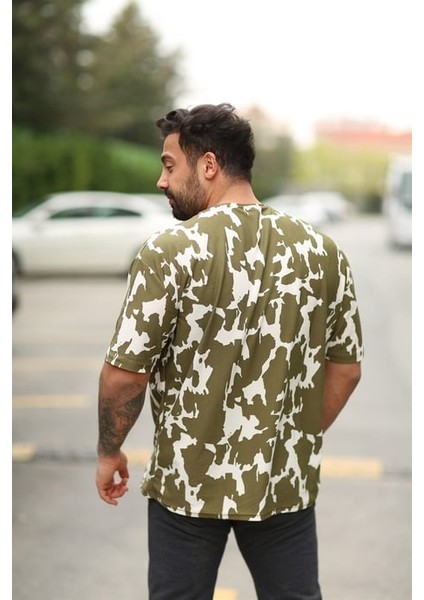 Erkek Karışık Desen Oversize T-Shirt fırsatları