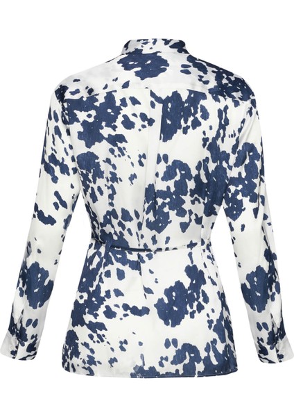 Mavi Bağlamalı Desenli Gömlek fiyatları