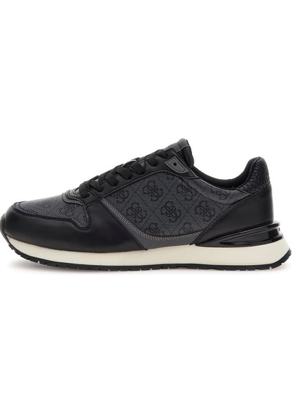 Erkek Siyah 4g Logolu Sneaker
