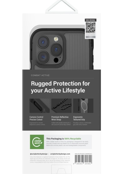Apple iPhone 16 Pro Max Kılıf Combat Active Üç Katmanlı Magsafe Özellikli (Magclick™) Koruyucu Kapak indirimleri