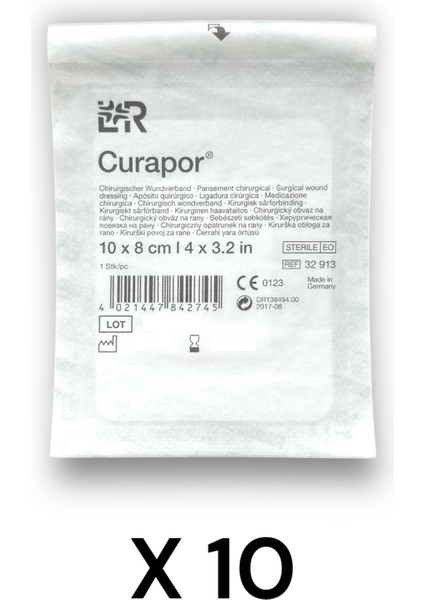 Curapor Cerrahi Örtü 10 x 8 cm - Ref 32913 - 10 Adet