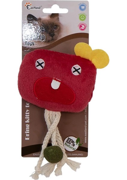 Catnipli Peluş Küp Canavar 10cm