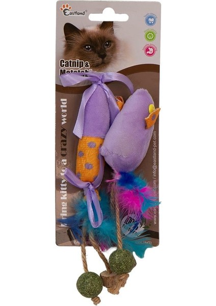 Matatabi ve Catnipli Peluş Fare ve Şekerl