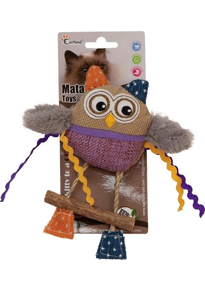 Catnipli Peluş Baykuş 16cm