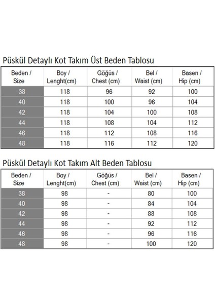 Püskül Detaylı Kot Takım Buz Mavisi 19243 indirimleri