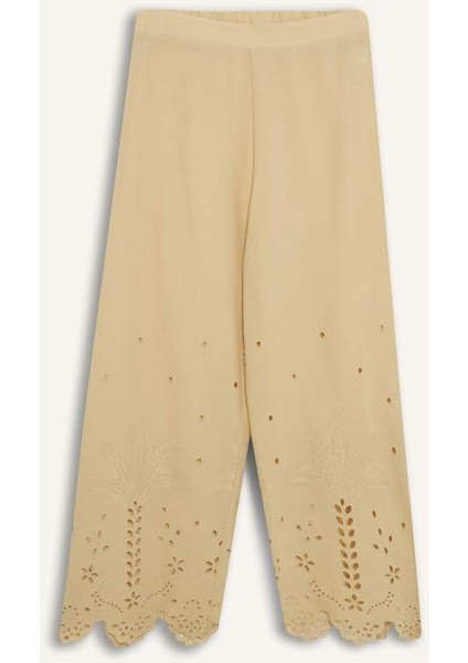 Regular Fit Brode Plaj Pantolonu-Fall in Love E0602AX25SM