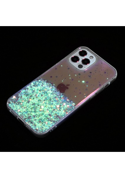 iPhone 12 Pro Max Için 6.7 Inç Tpu Kılıf Epoksi Parıltılı Işıltılı Parlak Telefon Kapağı-Beyaz (Yurt Dışından) indirimleri