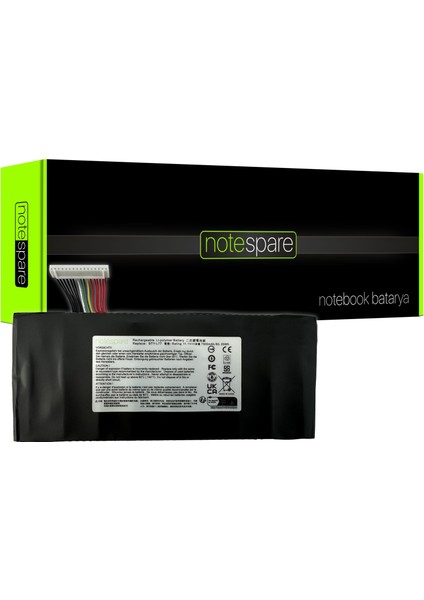 Msı ile Uyumlu Dominator Pro GT72 PRO-211, GT72VR 6RD-092TR Notebook Batarya Pil